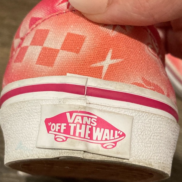 Vans Pink Graphic Slip-On Sneakers - Picture 6 of 9
